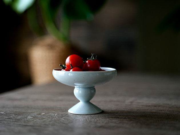 安南白磁 阿南維也 白磁台付丸鉢