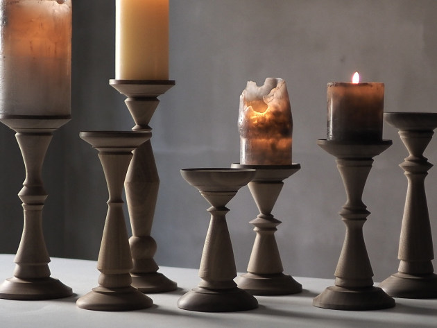 神野達也 燭台M（ウォルナット無塗装）