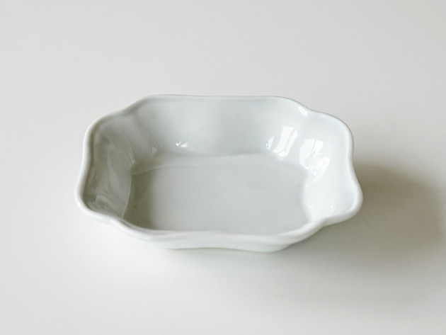 新道工房 白磁隅入長角向付