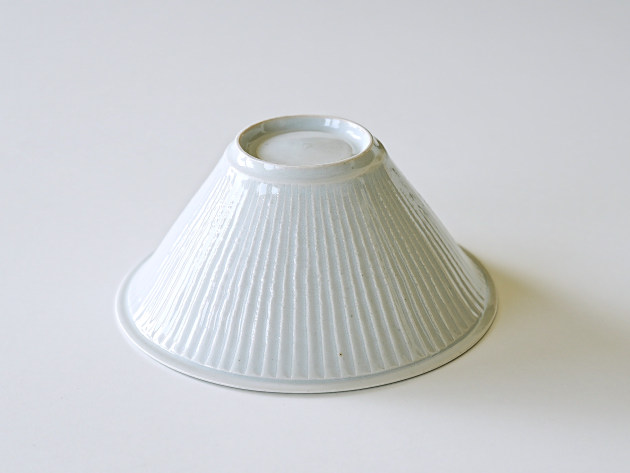 阿南維也 白磁鎬6寸深鉢