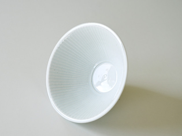 阿南維也 白磁鎬6寸深鉢