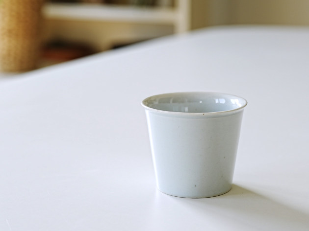 阿南維也 白磁蕎麦猪口