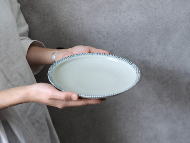 廣政毅 渕麦わら7寸皿