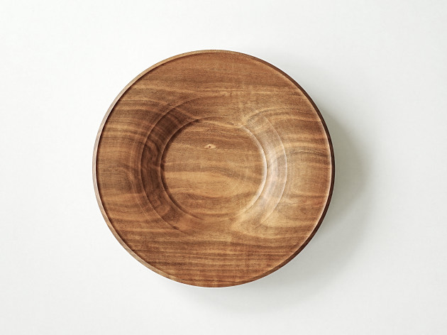 神野達也 リム大皿（山桜・オイル）