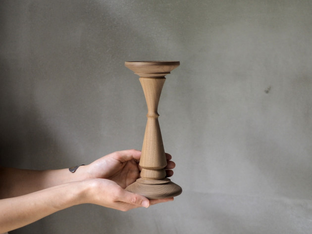 神野達也 燭台M（ウォルナット無塗装）