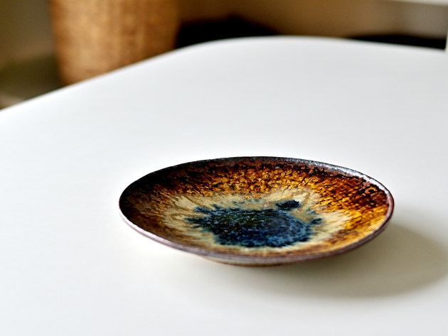 大沼道行 二彩丸皿