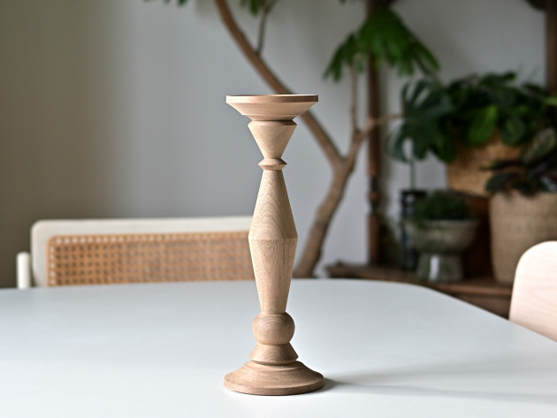 神野達也 燭台LL（ウォルナット無塗装）