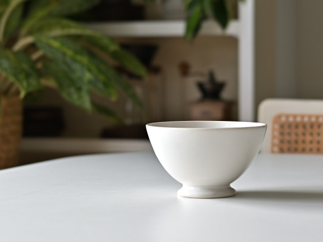 ヨシノヒトシ 白磁カフェオレボウル