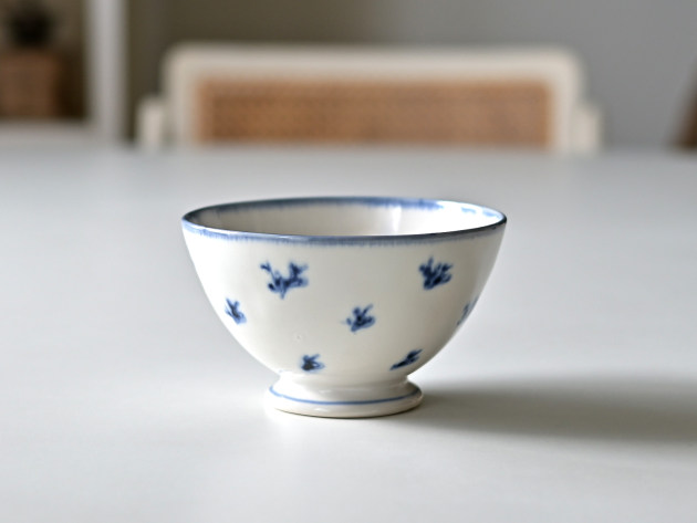 ヨシノヒトシ 青彩カフェオレボウル