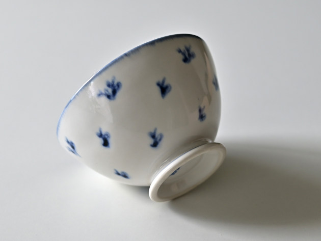 ヨシノヒトシ 青彩カフェオレボウル