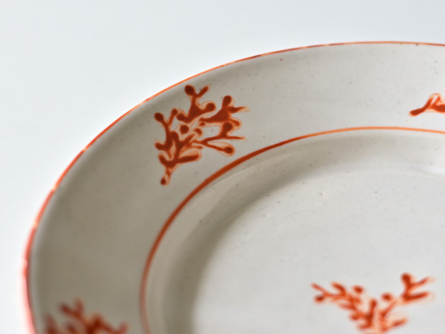 ヨシノヒトシ　6寸プレート ヨシノヒトシ 赤絵6.5寸皿