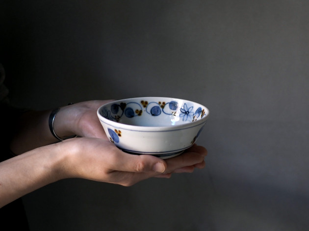 山口利枝 花唐草小鉢