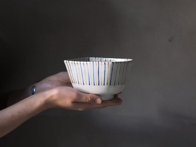 山口利枝 麦わら手四方鉢