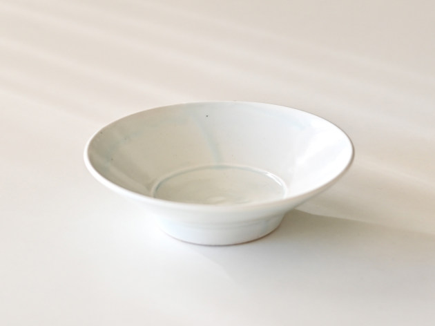 山口利枝 白磁5寸平鉢