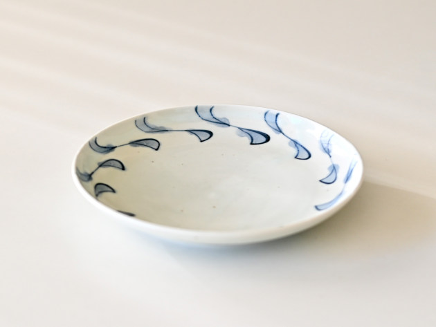 山口利枝 ひねり文6寸皿