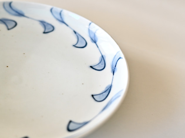 山口利枝 ひねり文6寸皿