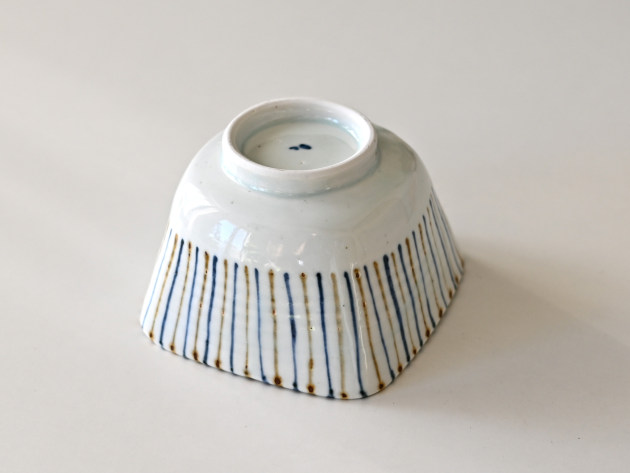 山口利枝 麦わら手四方鉢 山口利枝 草花文しのぎ四方鉢 二個セット