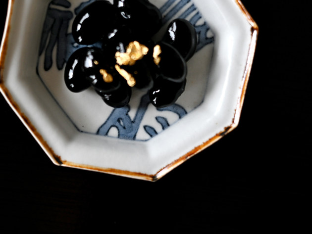 豊増一雄 福字八角手塩皿