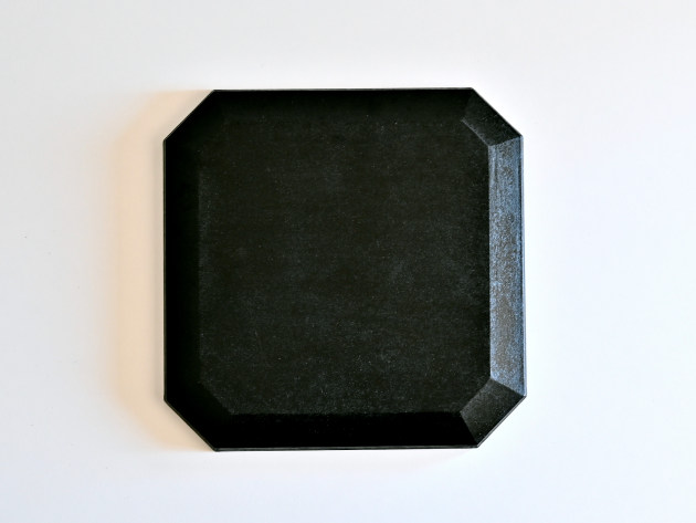 蝶野秀紀　和紙貼八角盆　黒　１枚 蝶野秀紀｜和紙貼八角盆 正方形 黒 | 趣佳[syuca.jp] オンライン