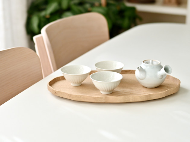 加藤良行 波オーバル盆（クリ）