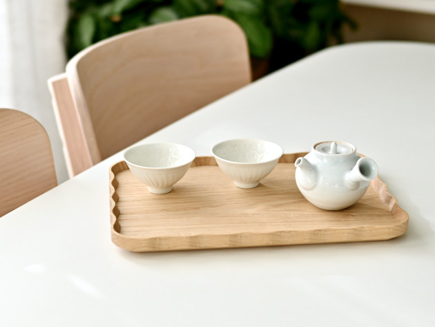 加藤良行 波長角盆（小・クリ）