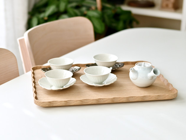 加藤良行 波長角盆（大・クリ）