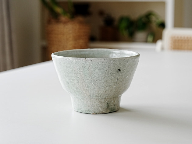 亀田大介 灰釉粉引5寸深鉢