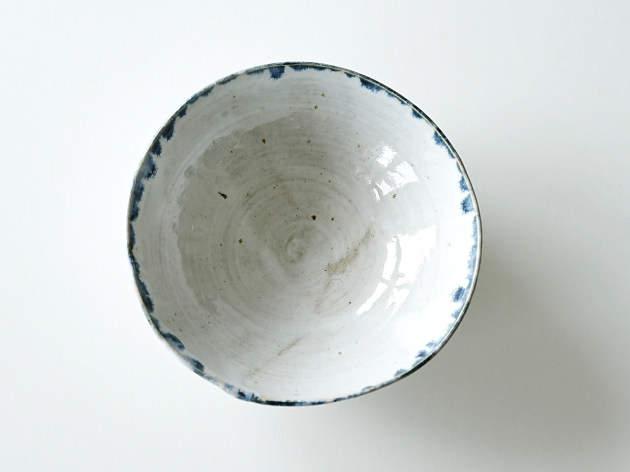 松村英治 サラダ鉢（ふち青）