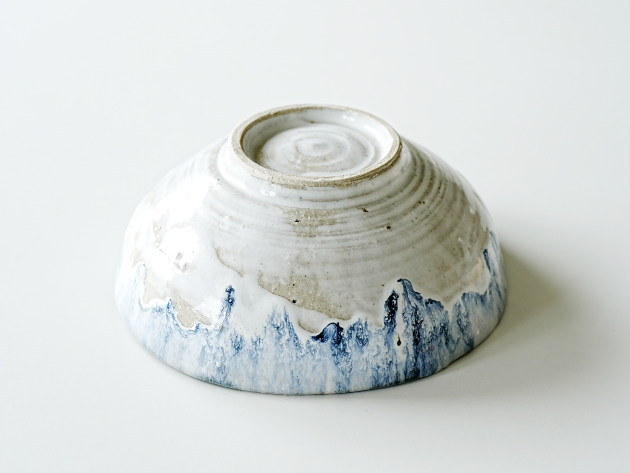 松村英治 サラダ鉢（ふち青）