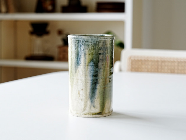 松村英治 カトラリー立て(三彩）